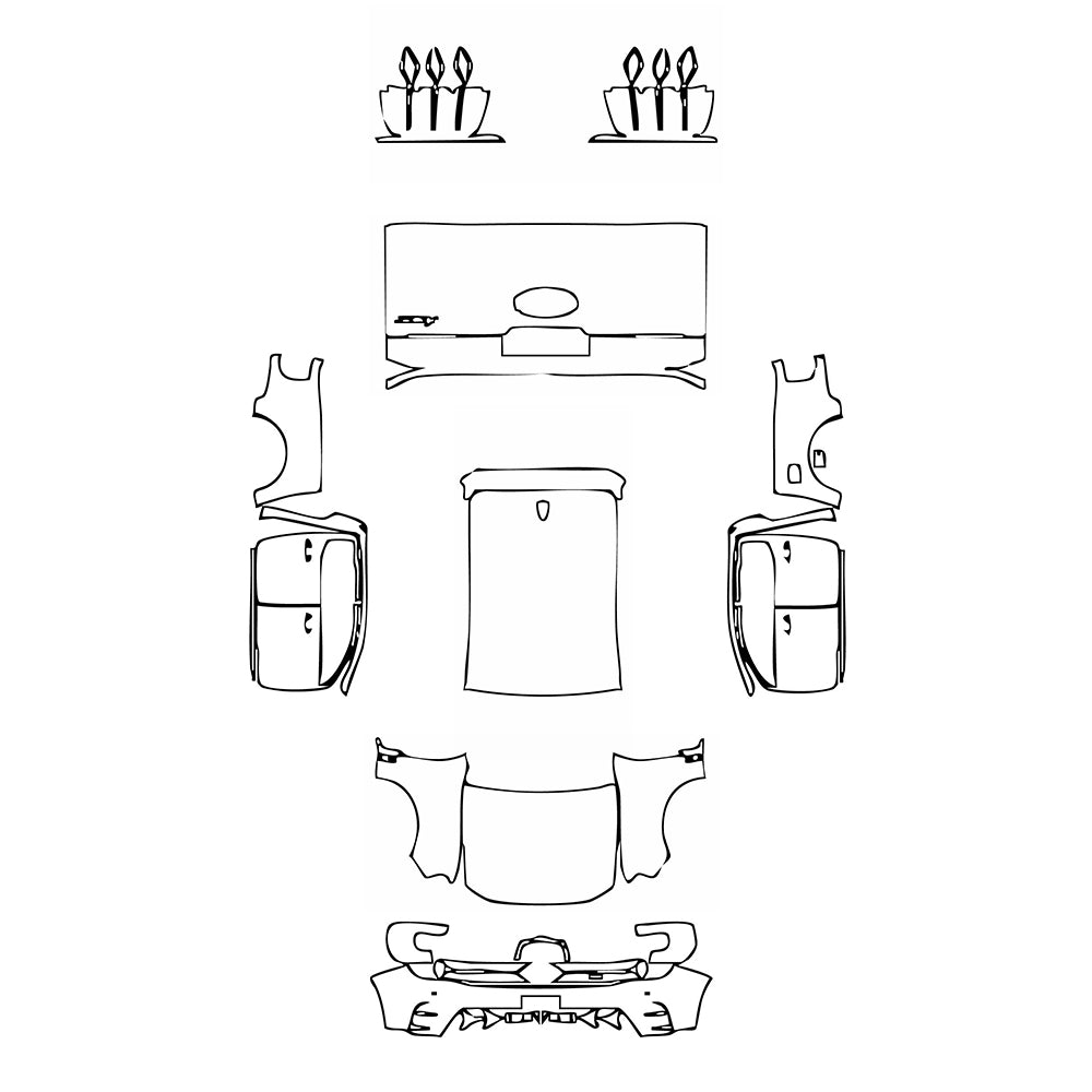 Pre-Cut PPF Ford Ranger (EU) MS-RT Double Cab 2025 - PPF-Kits