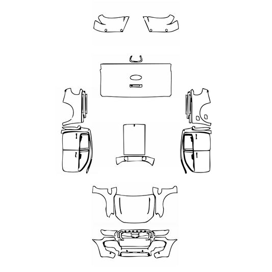 Pre-Cut PPF Ford Ranger (EU) Wildtrak 2016 - PPF-Kits
