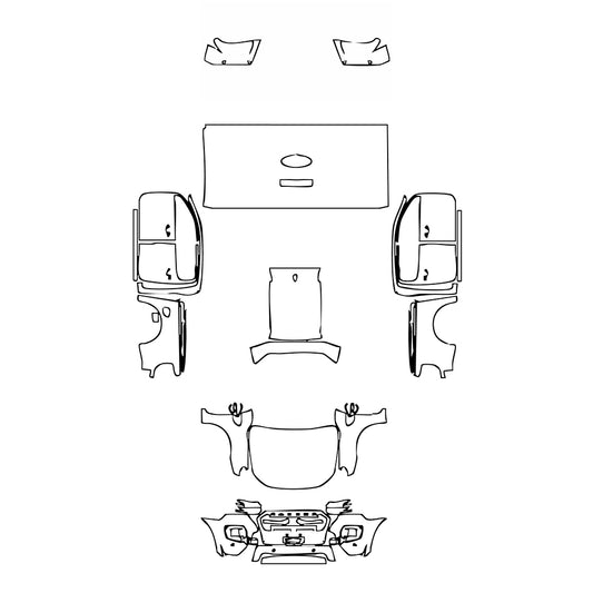 Pre-Cut PPF Ford Ranger (EU) Wildtrak 2022 - PPF-Kits