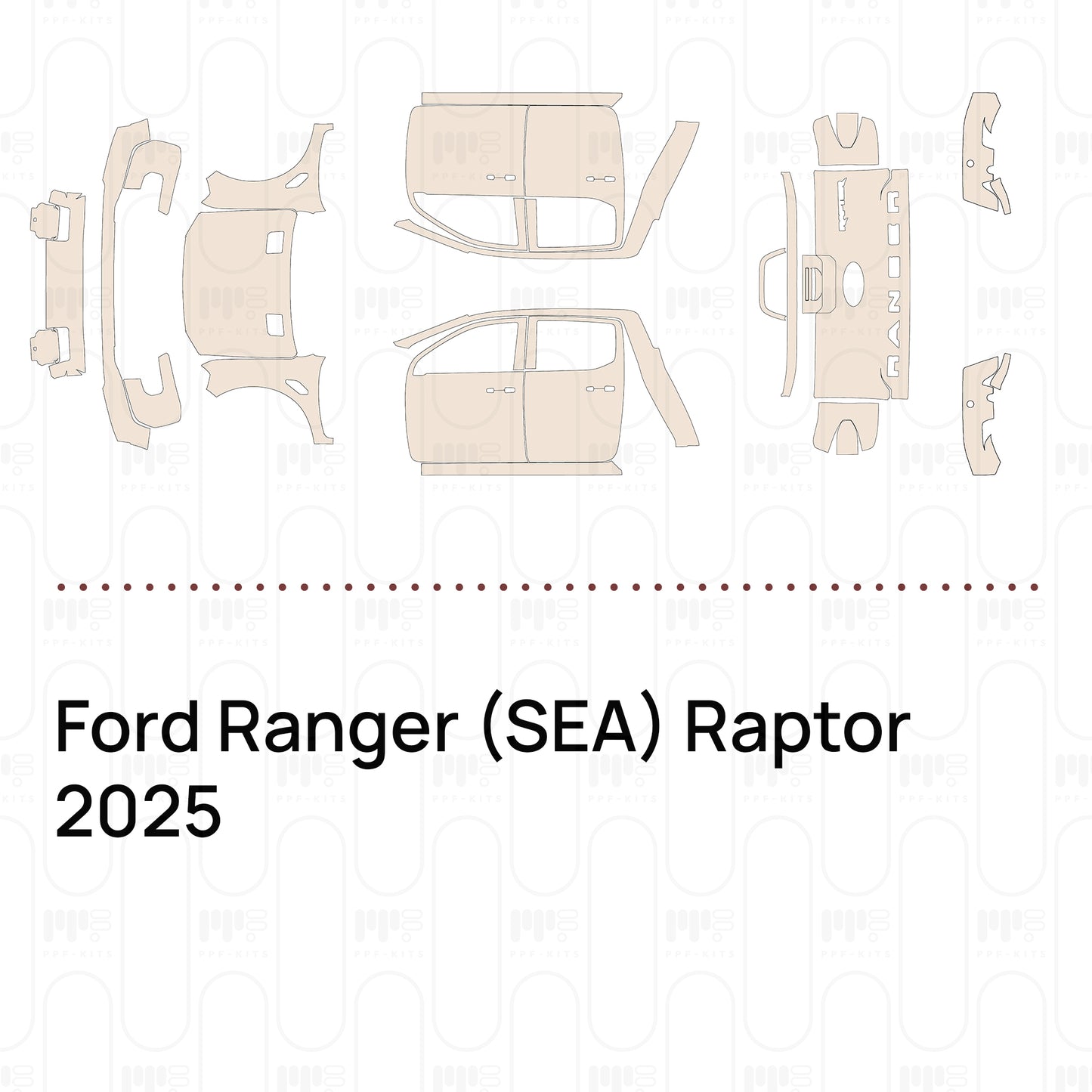 Pre-Cut PPF Ford Ranger (SEA) Raptor 2025