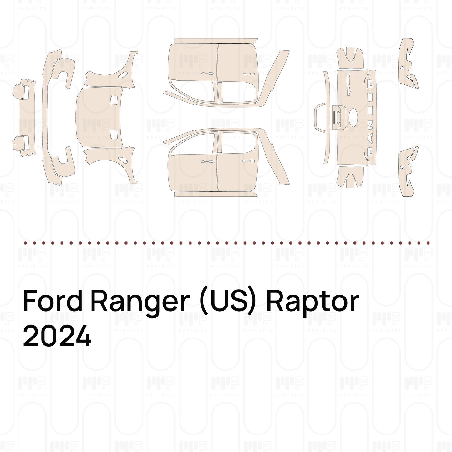 PPF precortado Ford Ranger (US) Raptor 2024
