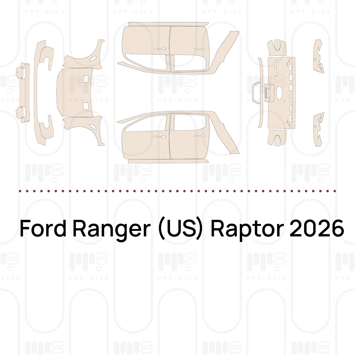 PPF precortado Ford Ranger (US) Raptor 2026