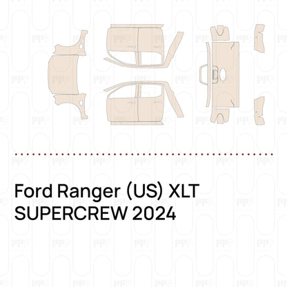 PPF precortado Ford Ranger (US) XLT SUPERCREW 2024