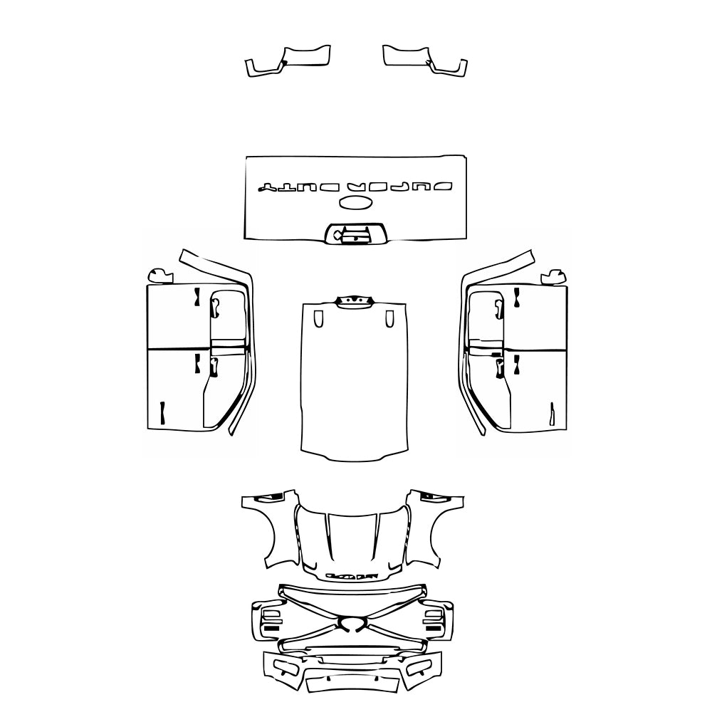 Pre-Cut PPF Ford Super Duty F-250 Crew Cab Lariat 2024 - PPF-Kits