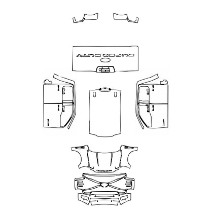 Pre-Cut PPF Ford Super Duty F-250 Crew Cab Lariat 2024 - PPF-Kits