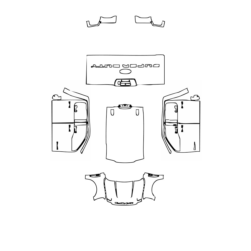 Pre-Cut PPF Ford Super Duty F-250 Crew Cab XLT 2024 - PPF-Kits