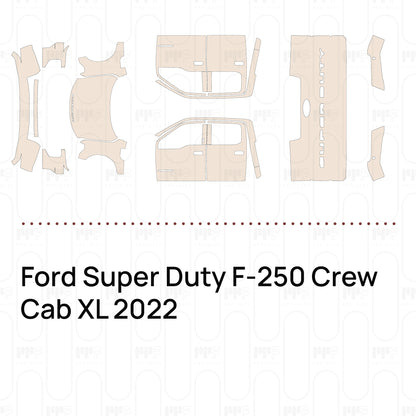 Pre-Cut PPF Ford Super Duty F-250 Crew Cab XL 2022