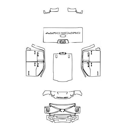 Pre-Cut PPF Ford Super Duty F-350 Crew Cab King Ranch 2023 - PPF-Kits
