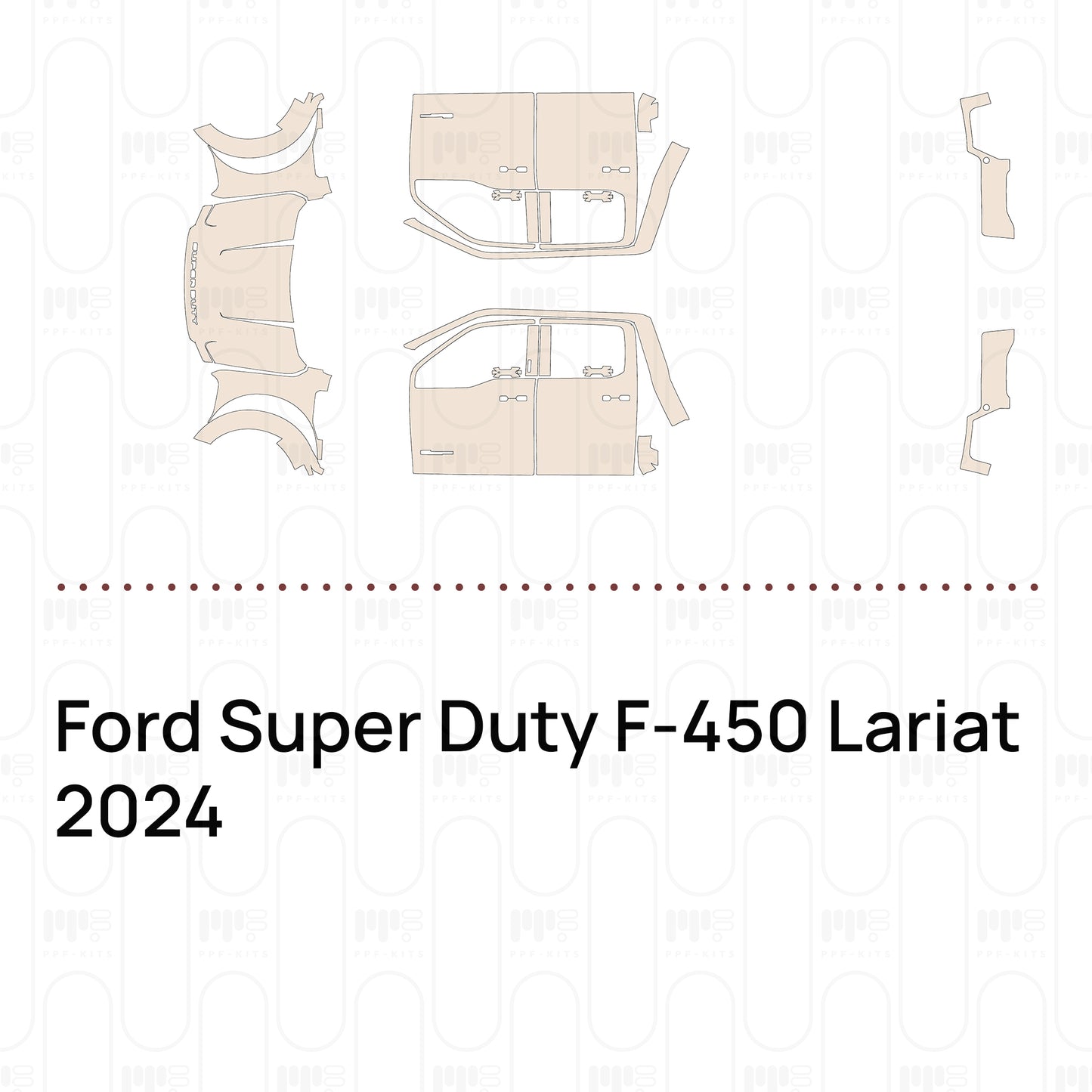 Pre-Cut PPF Ford Super Duty F-450 Lariat 2024