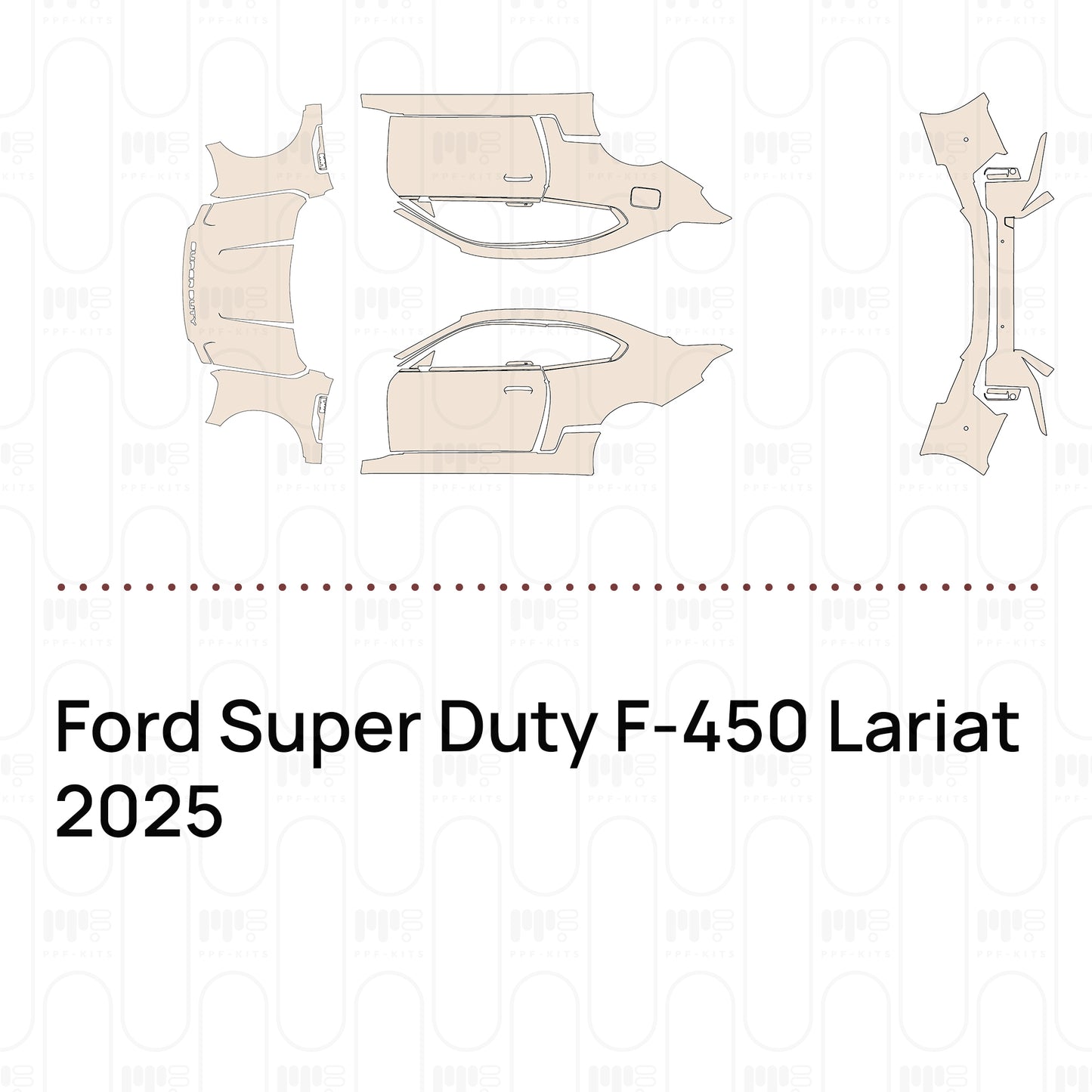 Pre-Cut PPF Ford Super Duty F-450 Lariat 2025