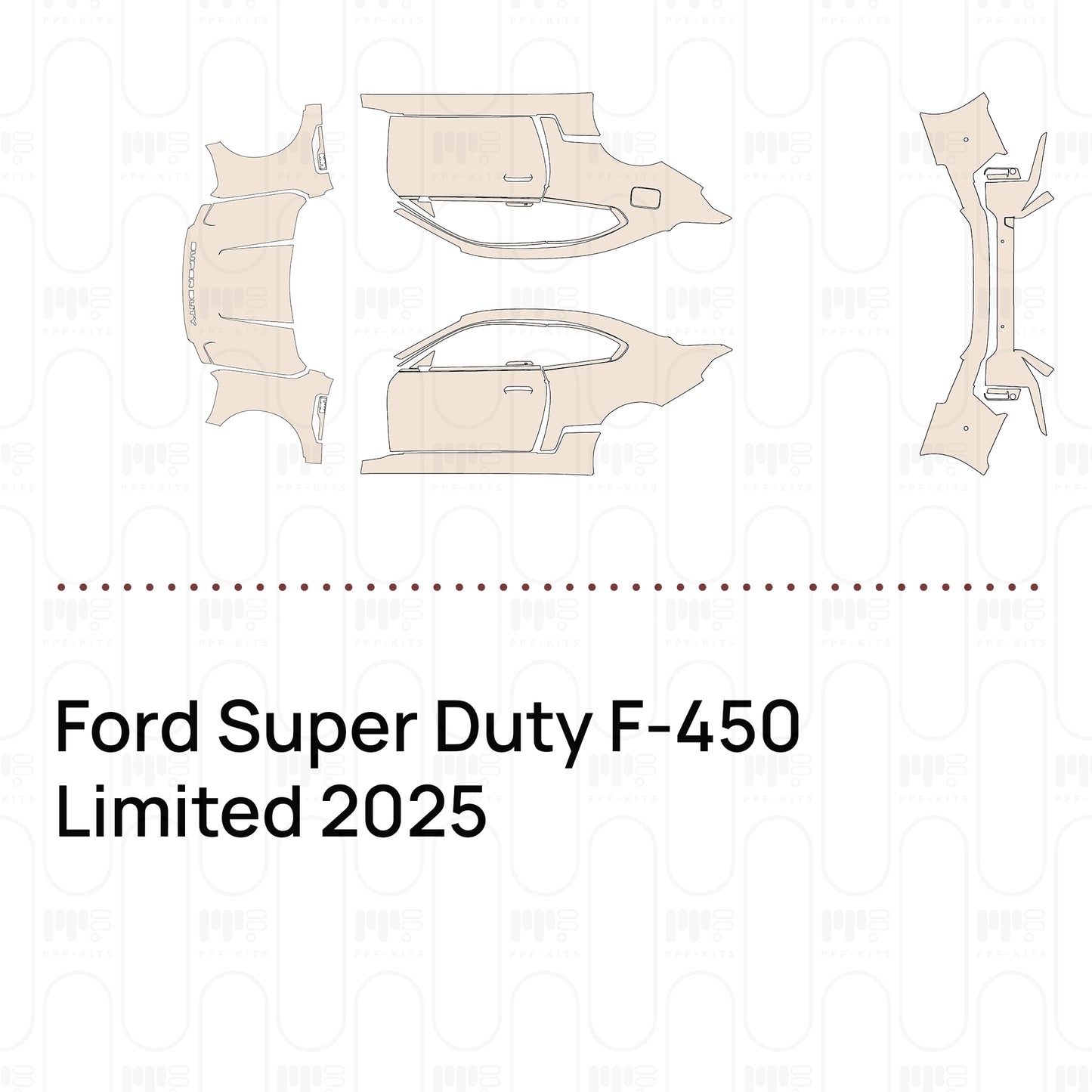 Pre-Cut PPF Ford Super Duty F-450 Limited 2025