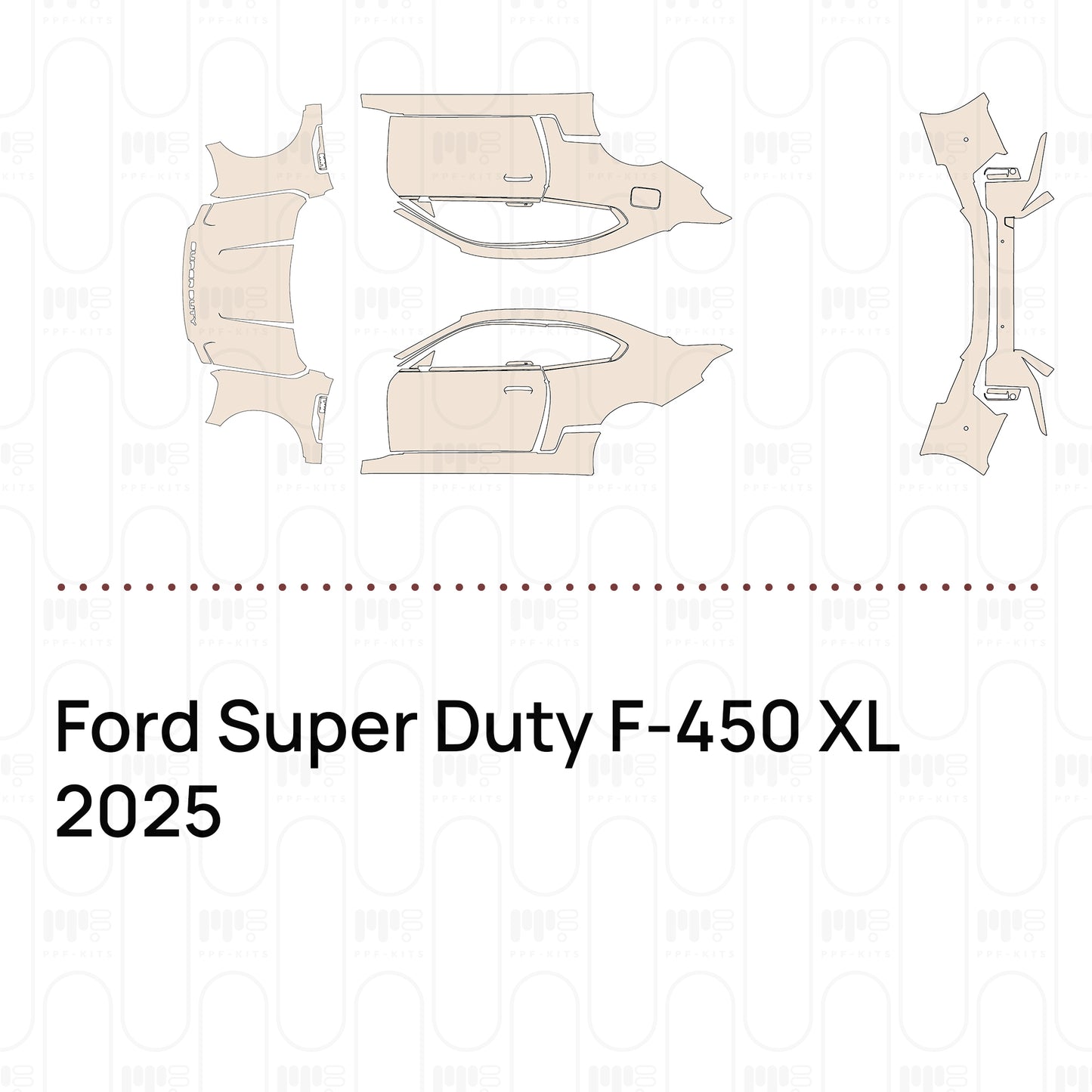 Pre-Cut PPF Ford Super Duty F-450 XL 2025