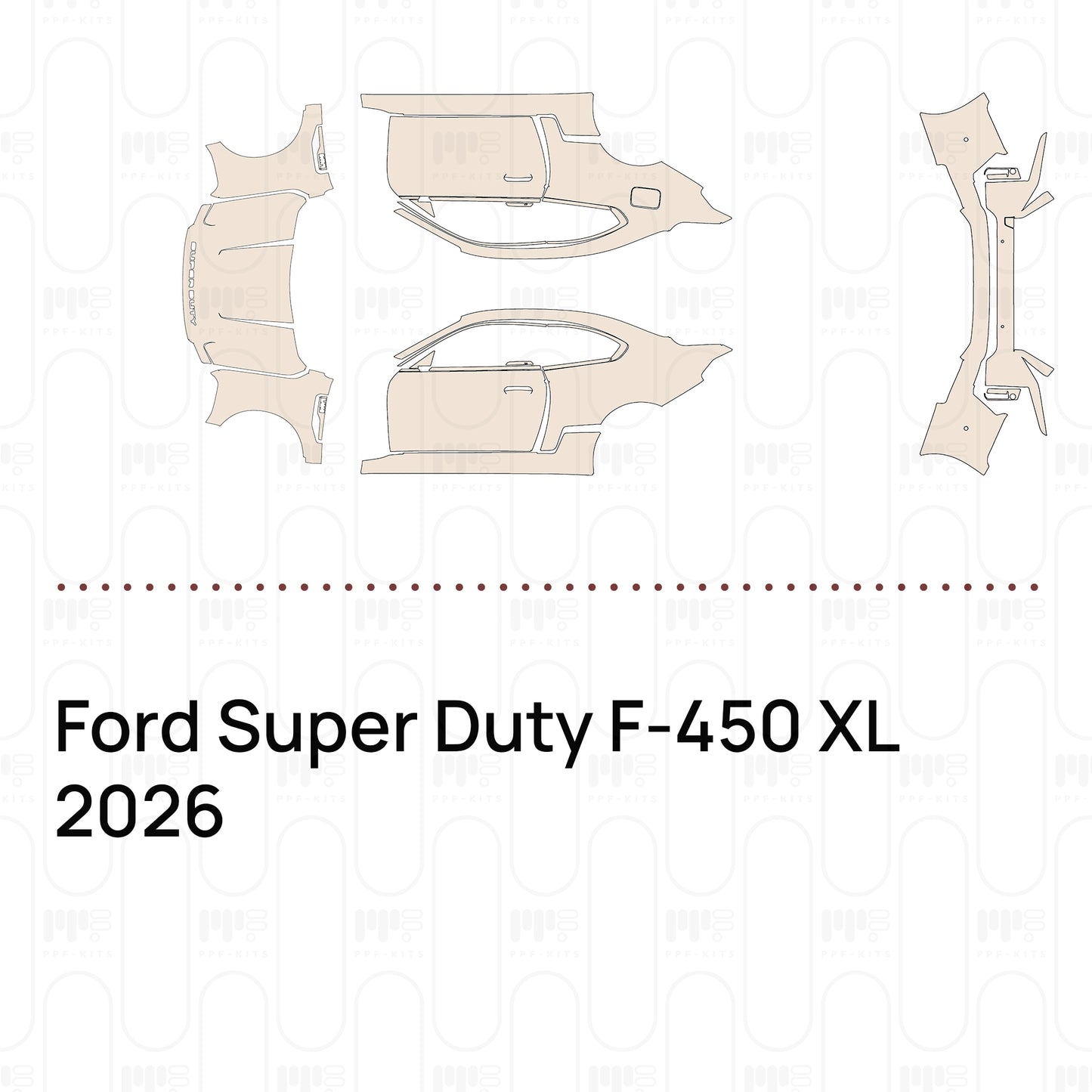 Pre-Cut PPF Ford Super Duty F-450 XL 2026