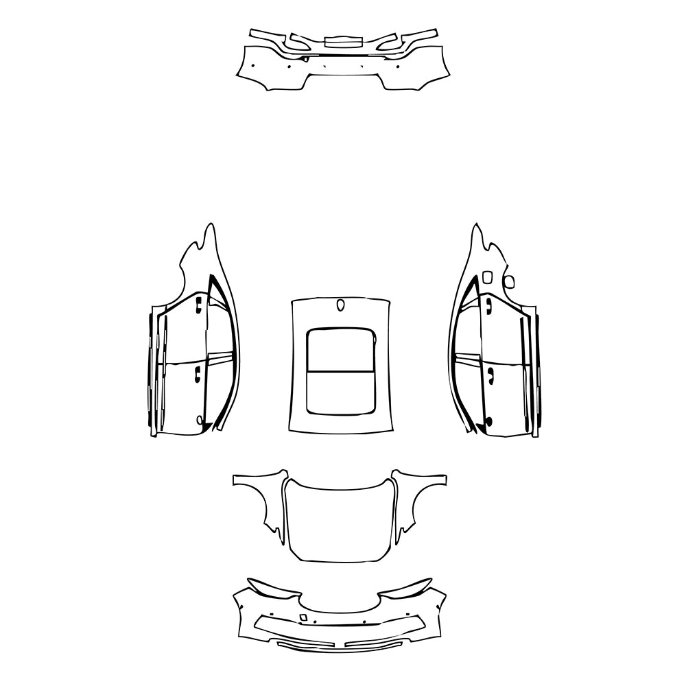Pre-Cut PPF Ford Taurus Base 2019 - PPF-Kits