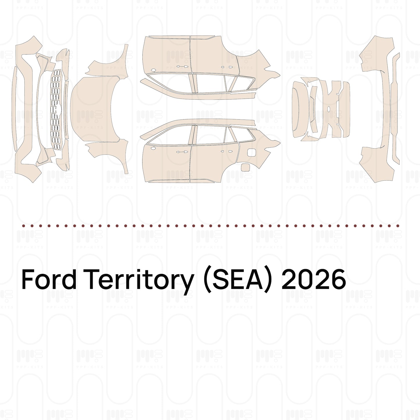 PPF precortado Ford Territory (SEA) 2026