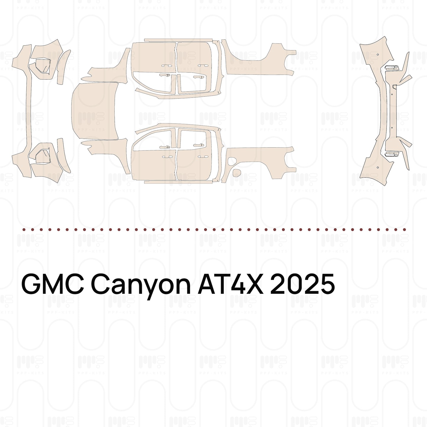 PPF precortado GMC Canyon AT4X 2025
