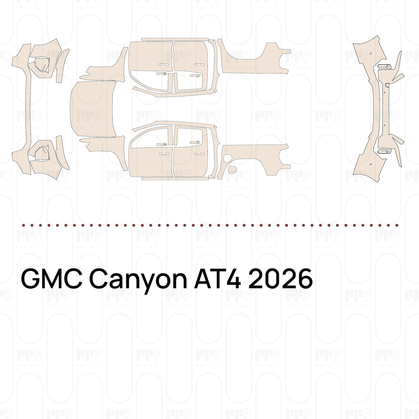 PPF precortado GMC Canyon AT4 2026