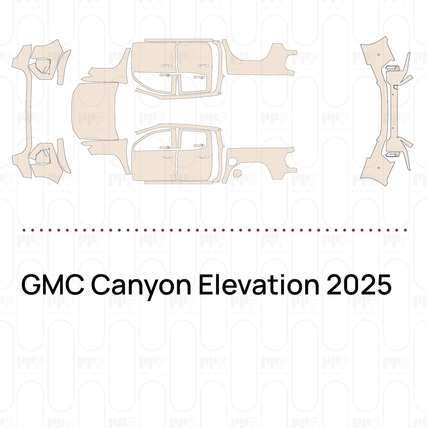Pre-Cut PPF GMC Canyon Elevation 2025