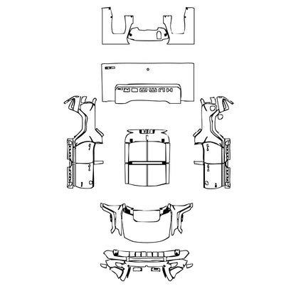 Pre-Cut PPF GMC Hummer EV Pickup 2021 - PPF-Kits