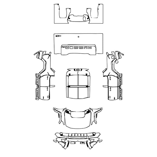 Pre-Cut PPF GMC Hummer EV Pickup 2024 - PPF-Kits