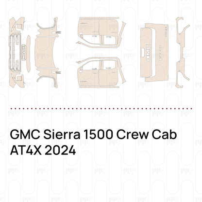 Pre-Cut PPF GMC Sierra 1500 Crew Cab AT4X 2024