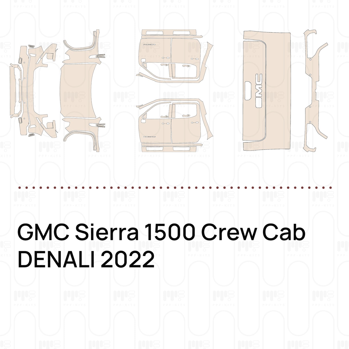 PPF precortado GMC Sierra 1500 Crew Cab DENALI 2022