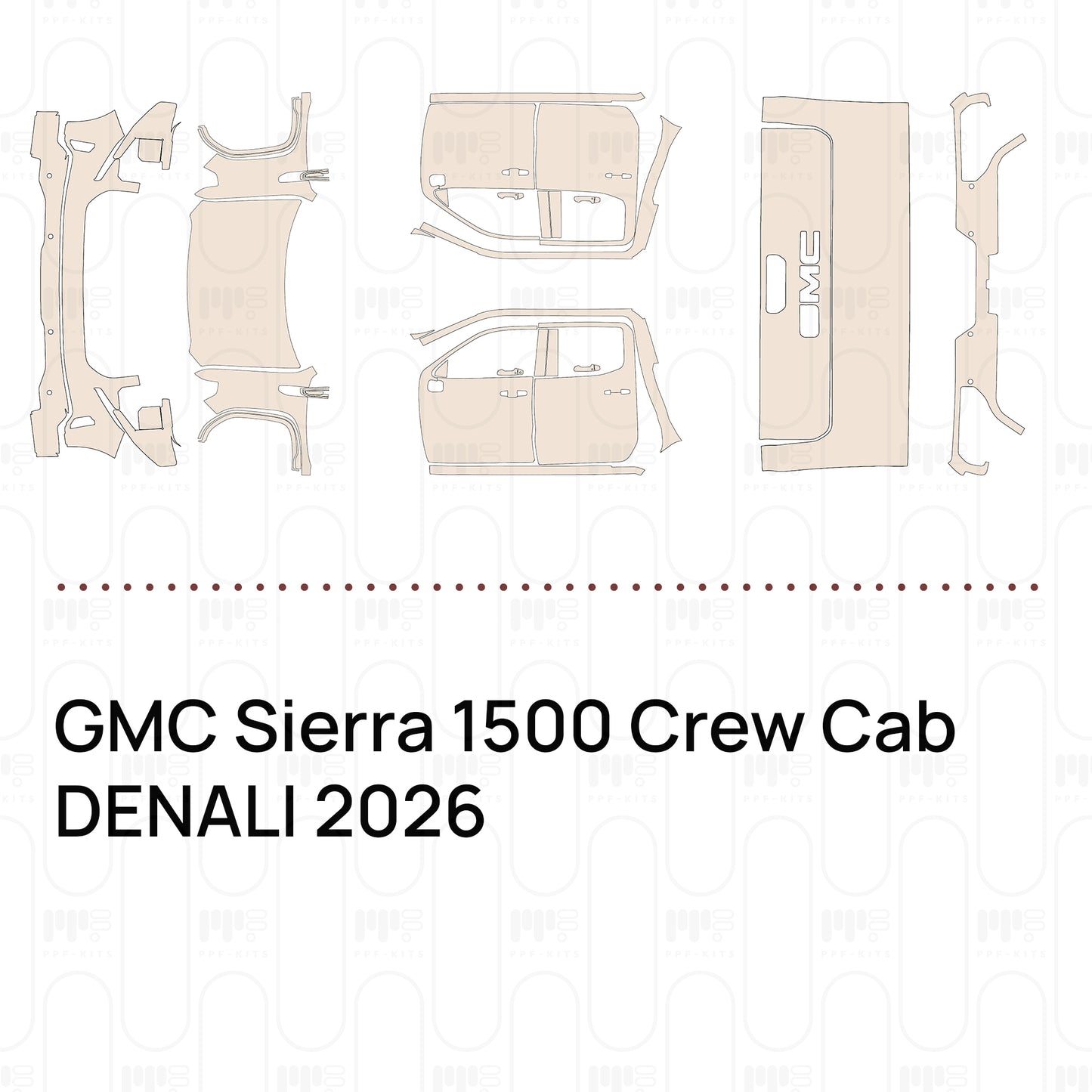 Pre-Cut PPF GMC Sierra 1500 Crew Cab DENALI 2026