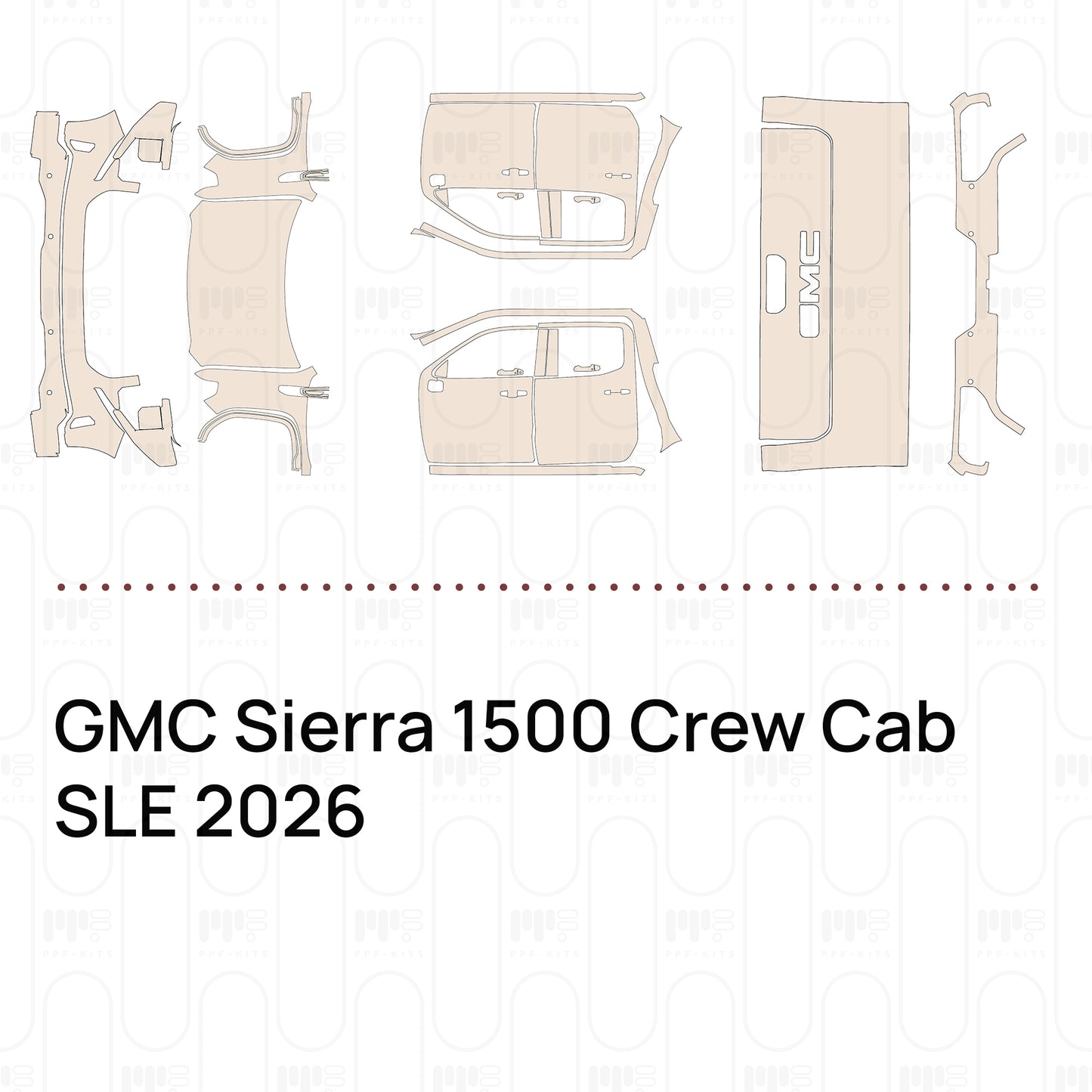 PPF precortado GMC Sierra 1500 Crew Cab SLE 2026