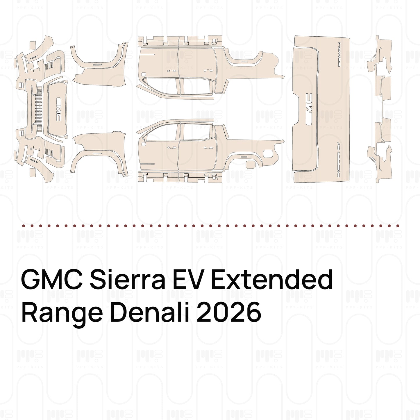 PPF precortado GMC Sierra EV Extended Range Denali 2026