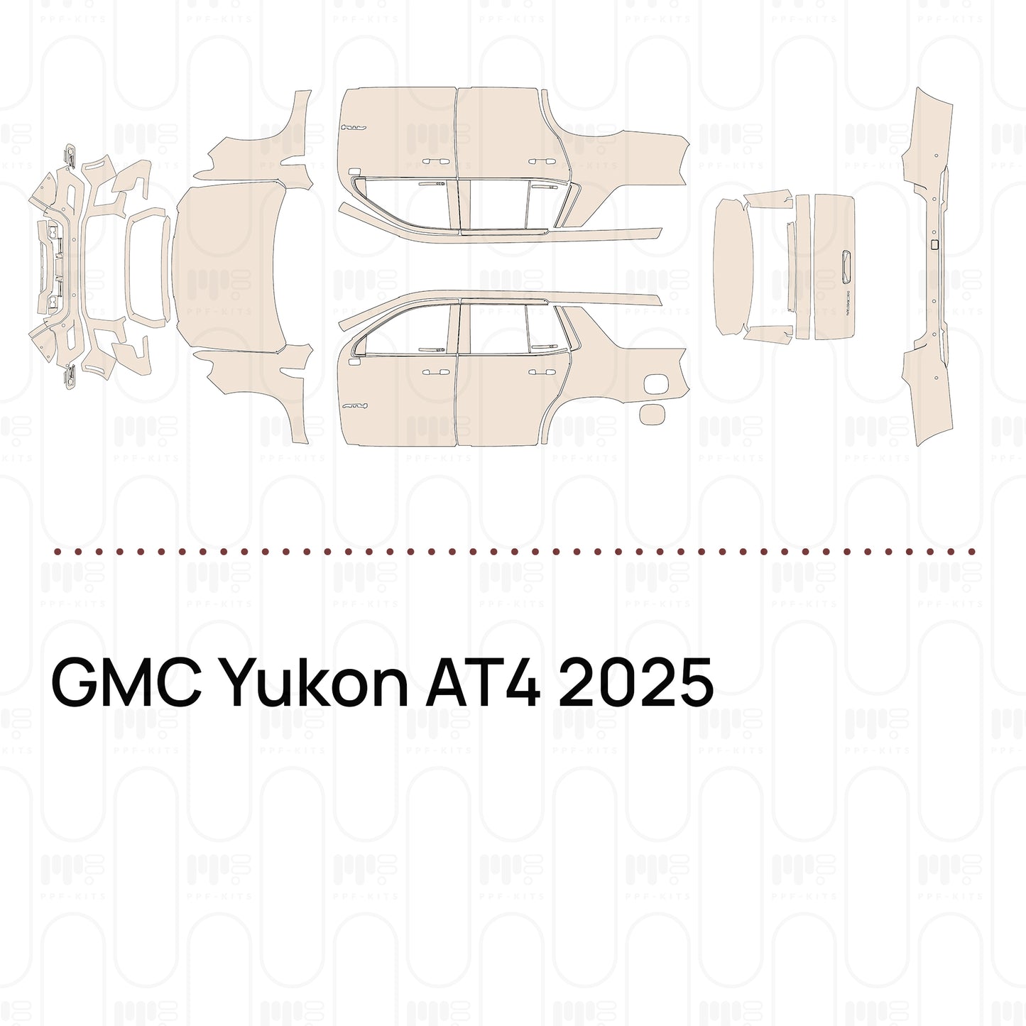 Pre-Cut PPF GMC Yukon AT4 2025