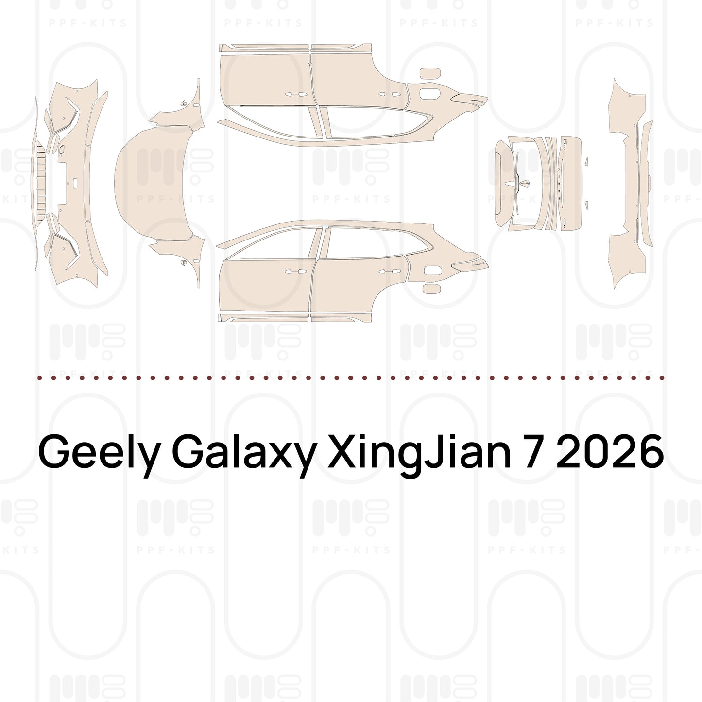 PPF precortado Geely Galaxy XingJian 7 2026