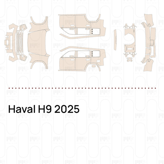 Haval H9 2025 – Lámina de protección PPF precortada