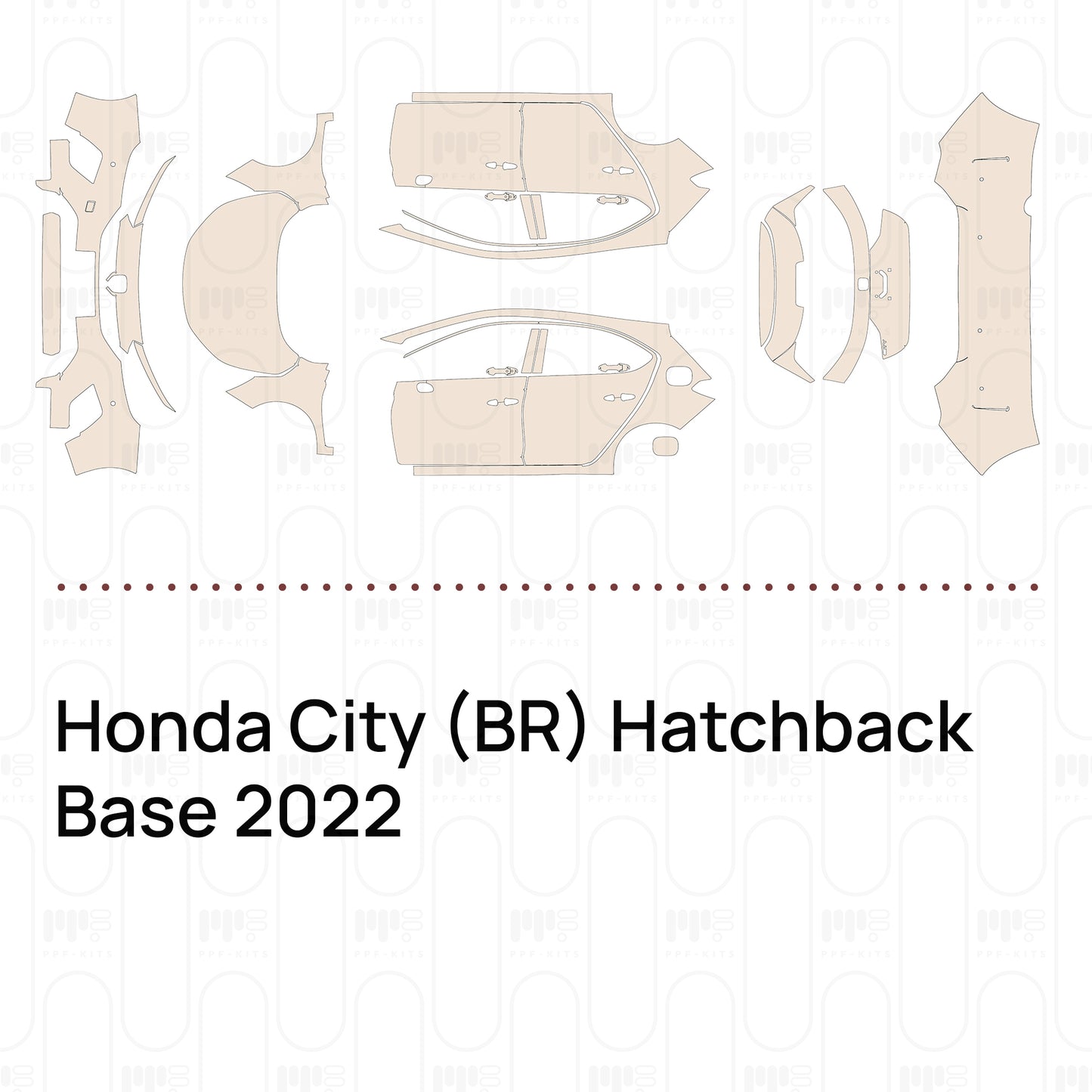 PPF precortado Honda City (BR) Hatchback Base 2022