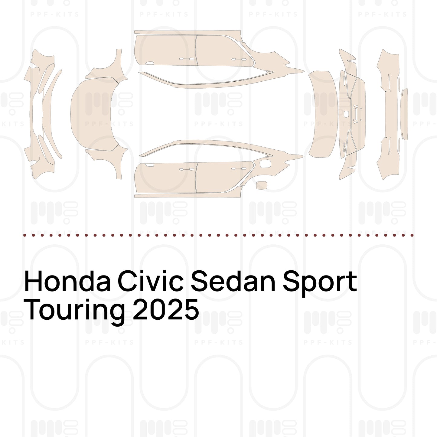 Pre-Cut PPF Honda Civic Sedan Sport Touring 2025