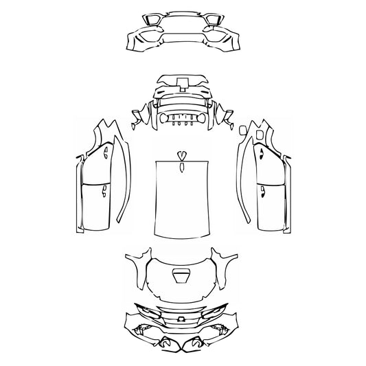 Pre-Cut PPF Honda Civic Type R 2017 - PPF-Kits