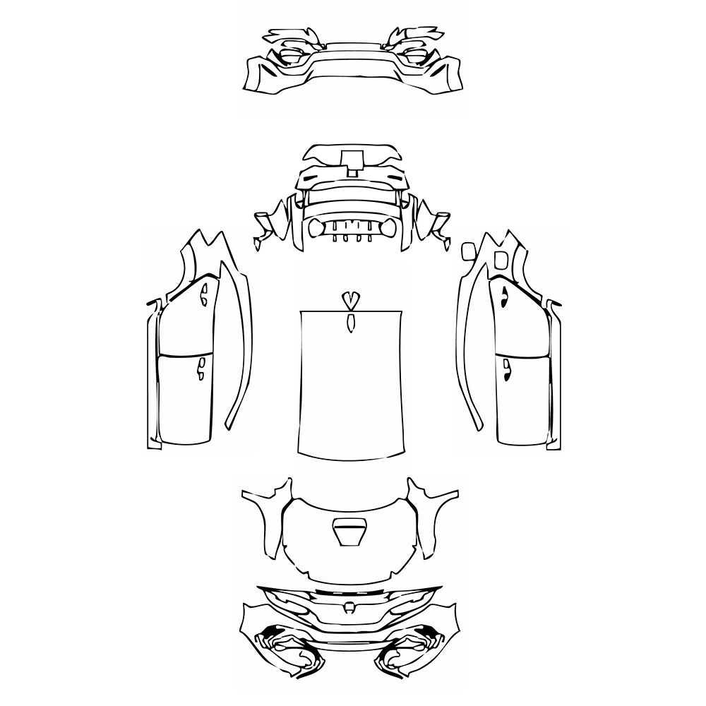 Pre-Cut PPF Honda Civic Type R 2021 - PPF-Kits