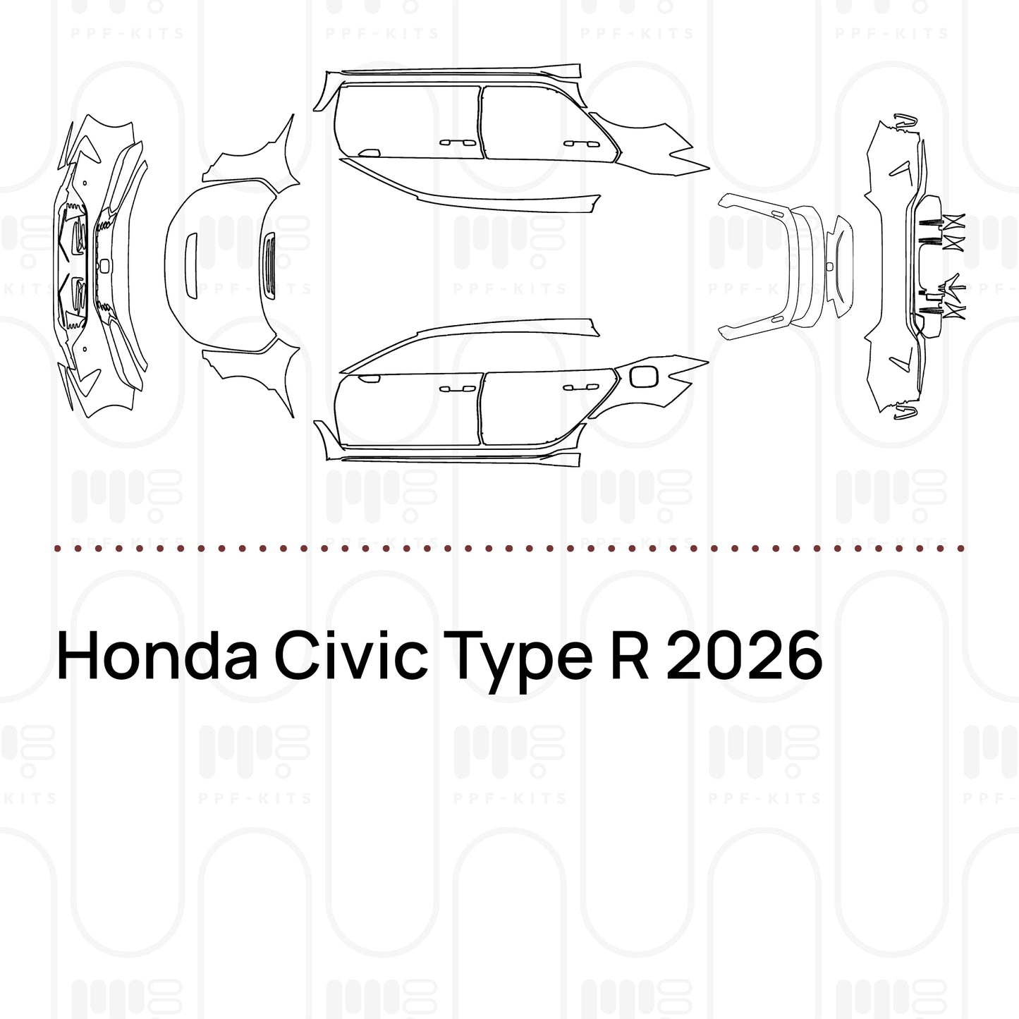Pre-Cut PPF Honda Civic Type R 2026