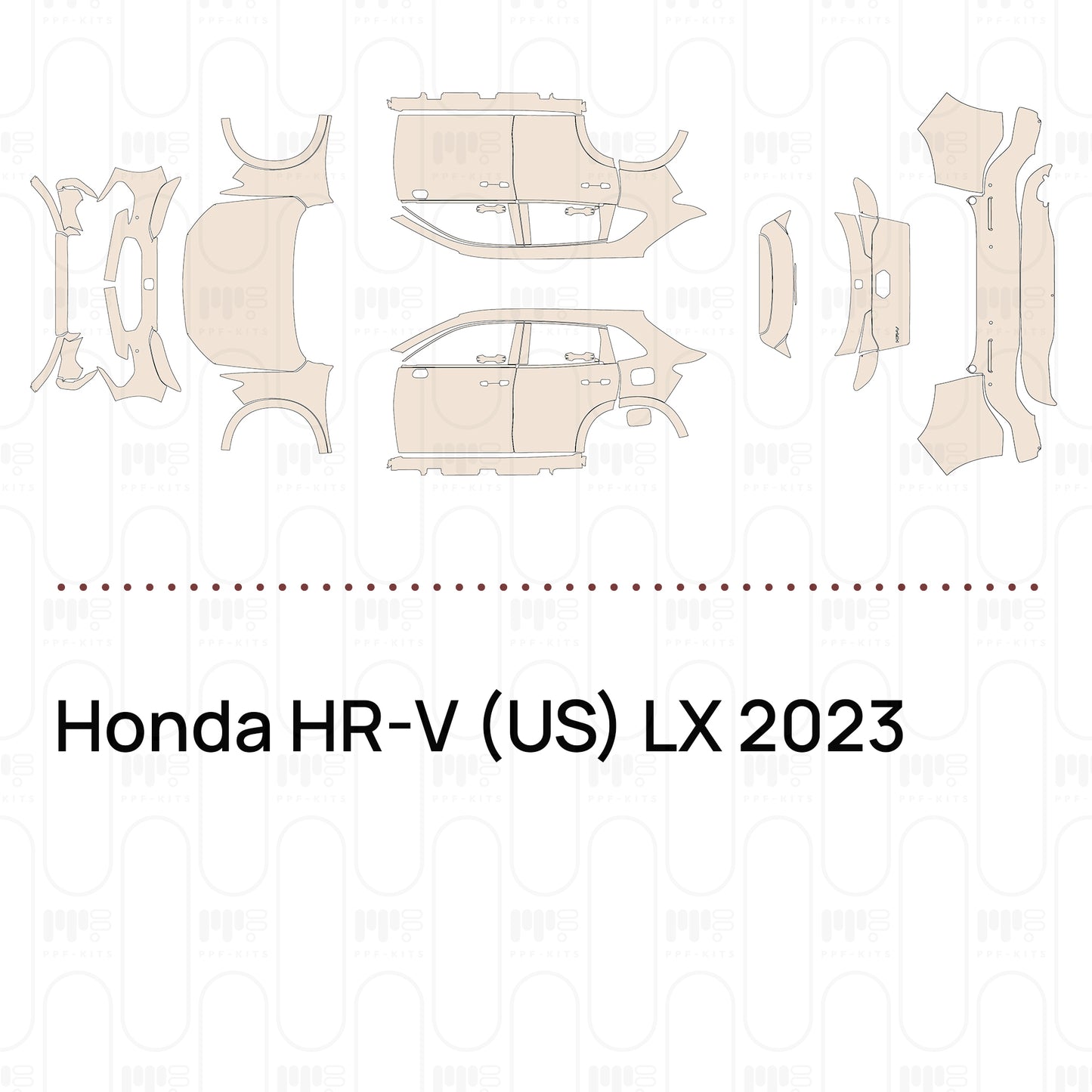 PPF precortado Honda HR-V (US) LX 2023