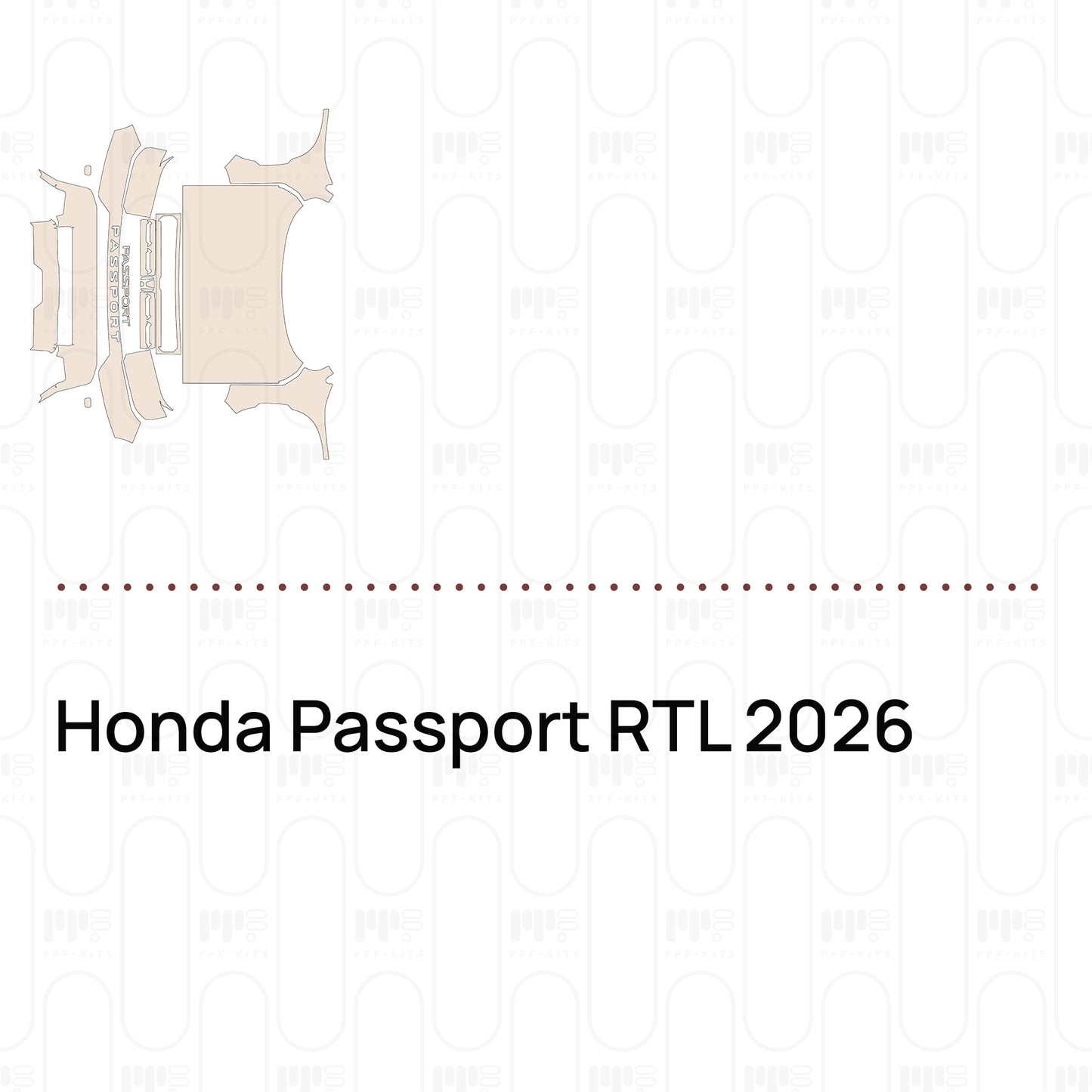 PPF precortado Honda Passport RTL 2026
