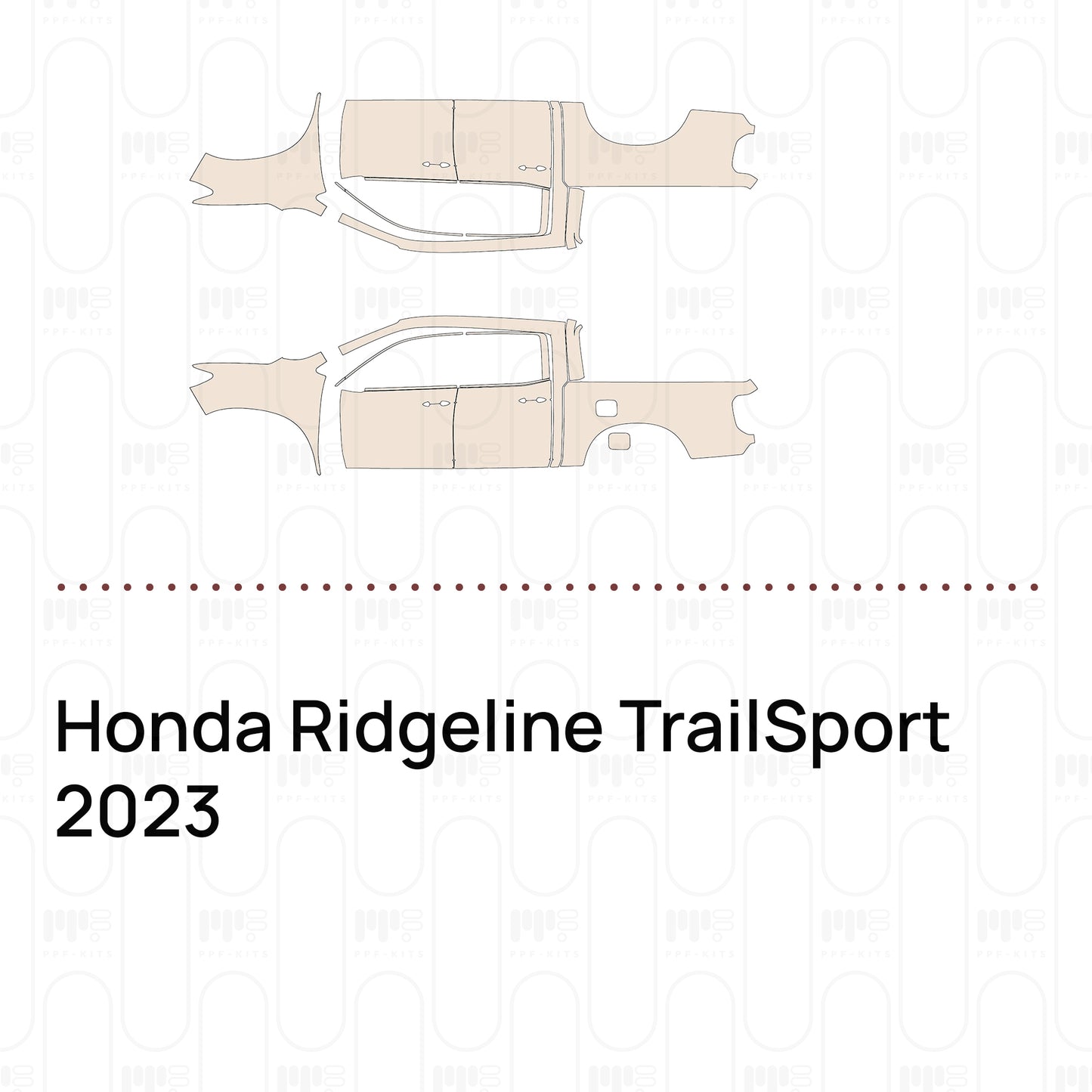 Pre-Cut PPF Honda Ridgeline TrailSport 2023