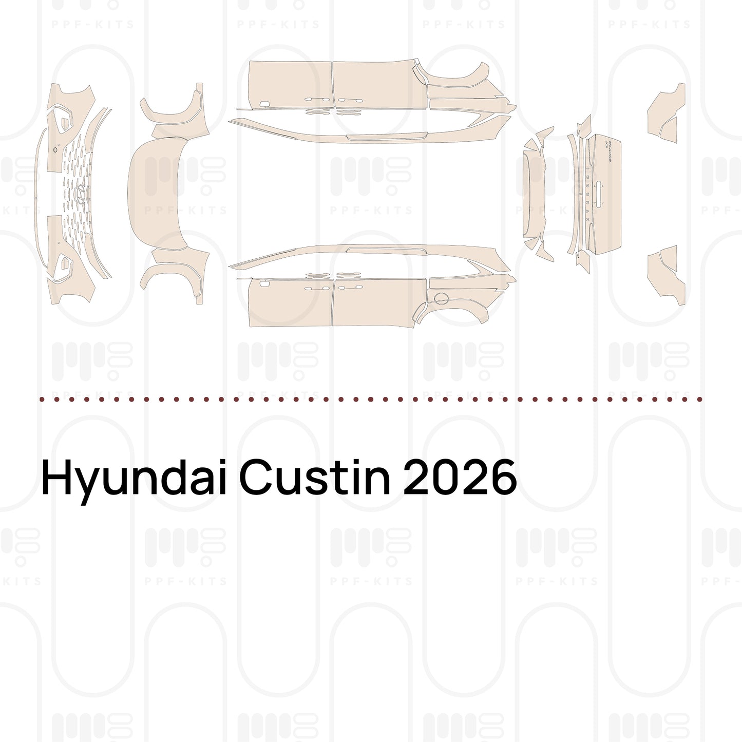 PPF precortado Hyundai Custin 2026