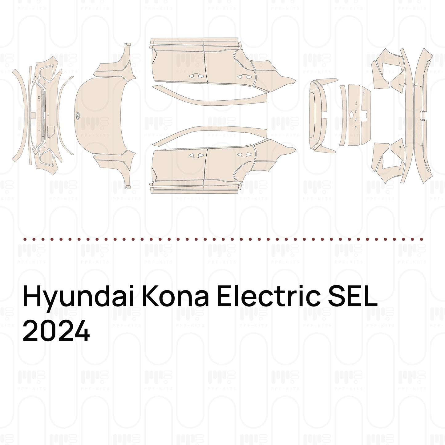 PPF precortado Hyundai Kona Electric SEL 2024