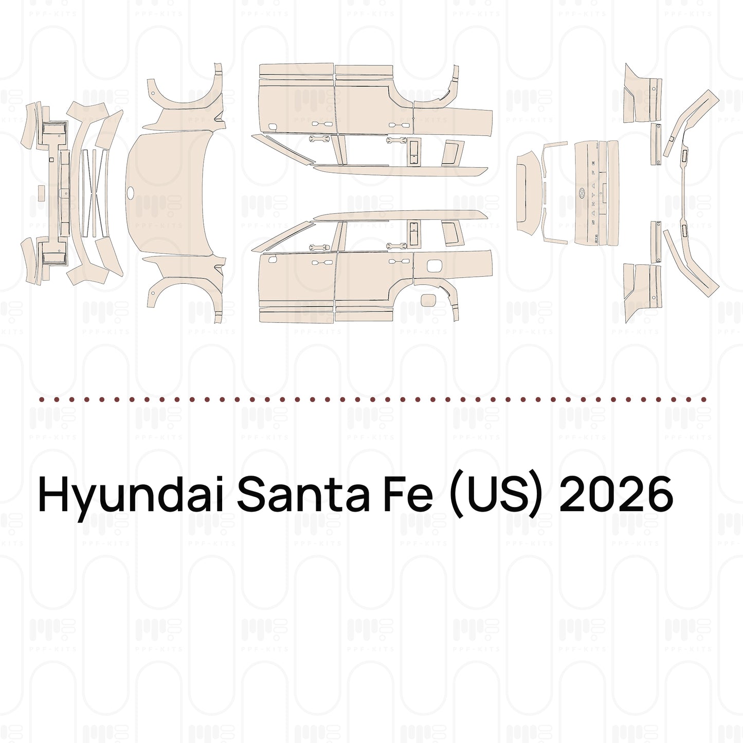 PPF precortado Hyundai Santa Fe (US) 2026