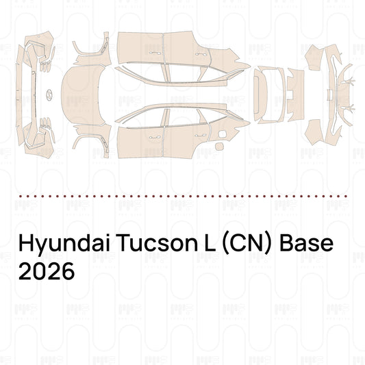 Pre-Cut PPF Hyundai Tucson L (CN) Base 2026