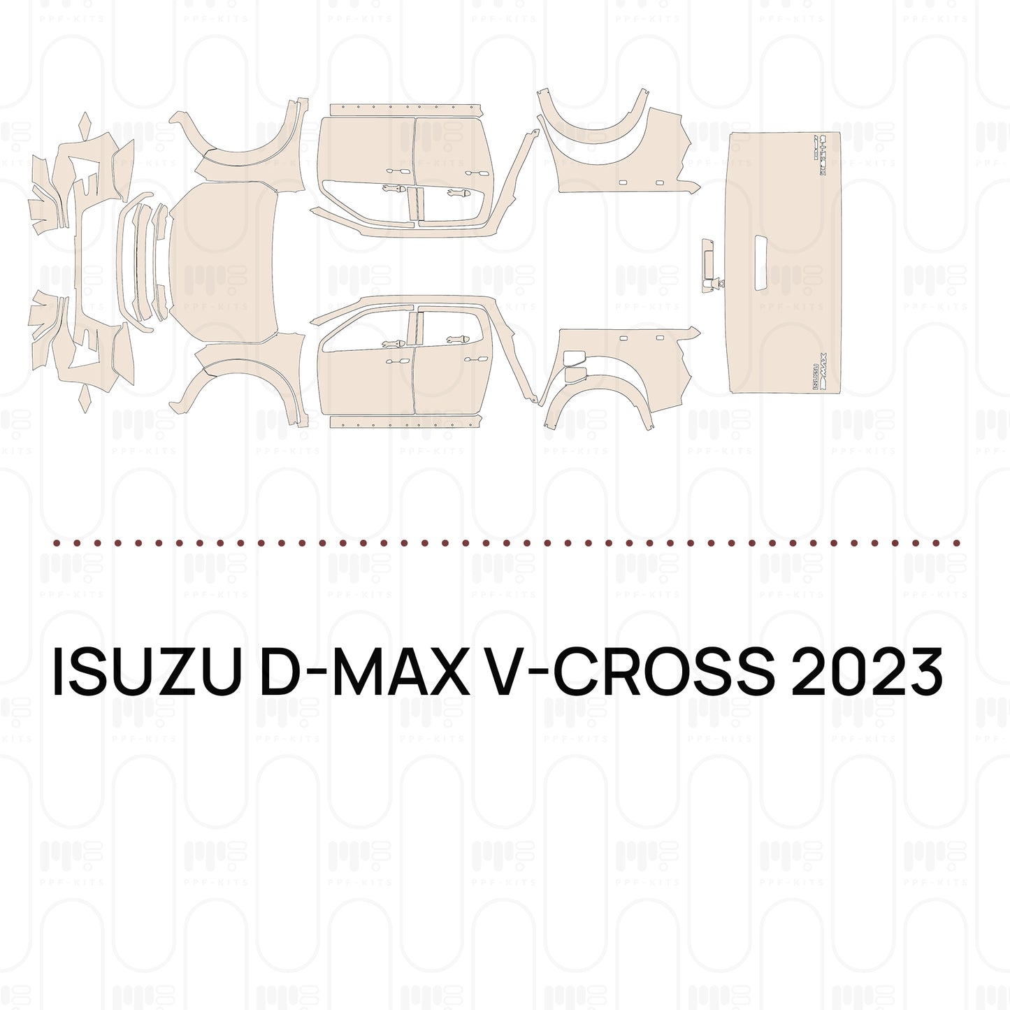 PPF precortado ISUZU D-MAX V-CROSS 2023