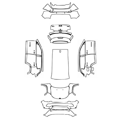 Pre-Cut PPF JEEP Compass Latitude 2024 - PPF-Kits