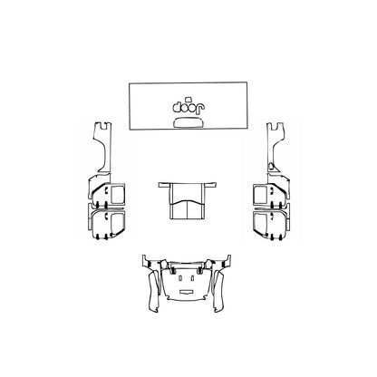 Pre-Cut PPF JEEP Gladiator Mojave 2022 - PPF-Kits