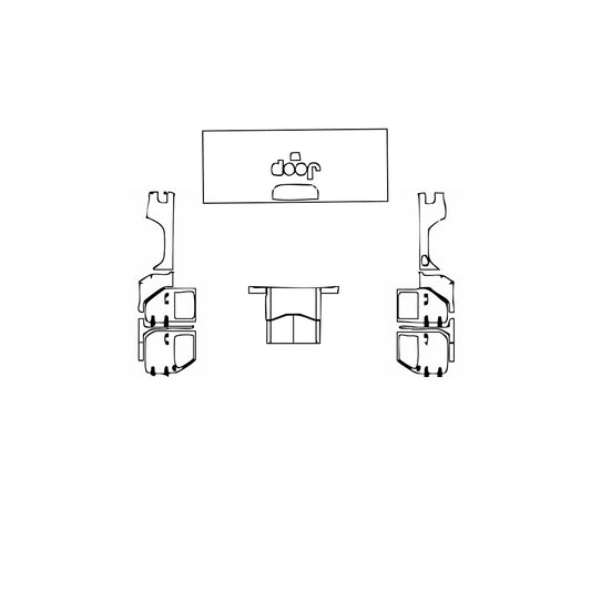 Pre-Cut PPF JEEP Gladiator Willys Sport 2020 - PPF-Kits