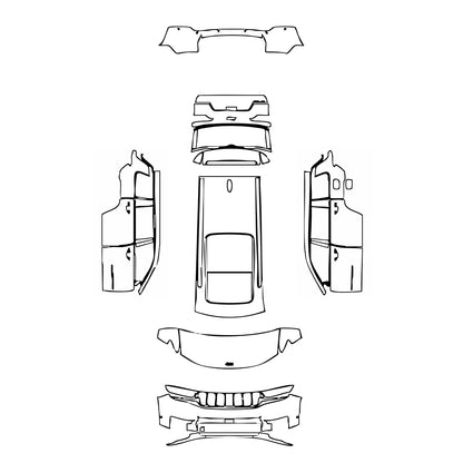 Pre-Cut PPF JEEP Grand Cherokee Grand Cherokee L (3-row) Altitude 2024 - PPF-Kits