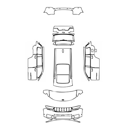 Pre-Cut PPF JEEP Grand Cherokee Grand Cherokee L (3-row) Limited 2023 - PPF-Kits